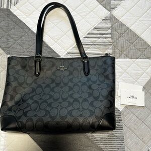 Coach Purse -black and grey-EUC